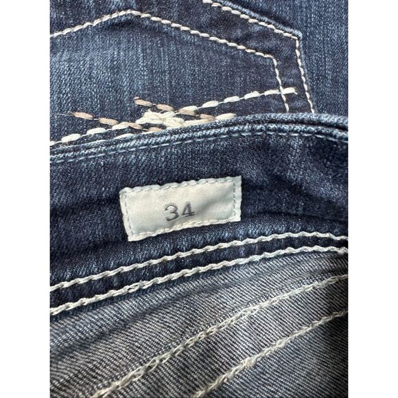 BKE Denim Harper Stretch Cuffed Cropped Jean Capri Size 34 in Peterson - Picture 6 of 9